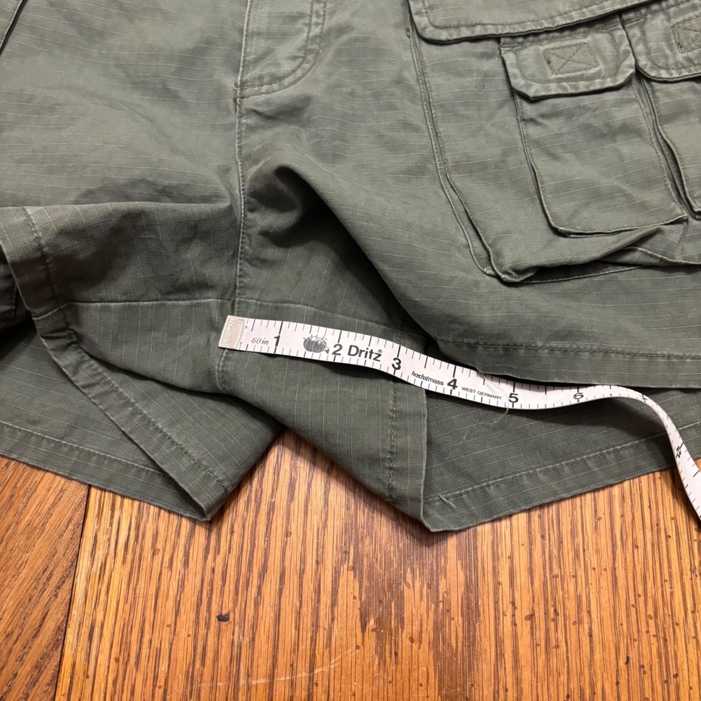 Vintage Ralph Lauren Women Green Ripstop Cargo Shorts Military Utility Size 8 - Picture 6 of 8